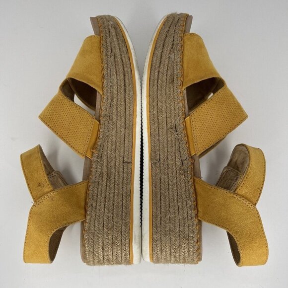 Dr. Scholl’s Canary Catch 22 Yellow Womens Size 10M Espadrille Platform Sandals - Picture 6 of 9